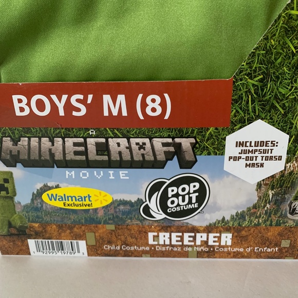 NIB. MINECRAFT Kids Creeper Costume - Picture 3 of 7